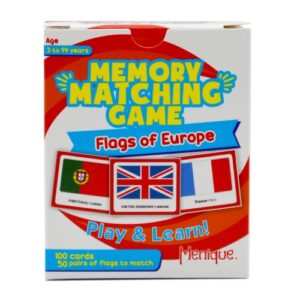 Memory Matching Game. Flags of Europe