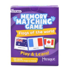 Memory Matching Game. Flags of the World